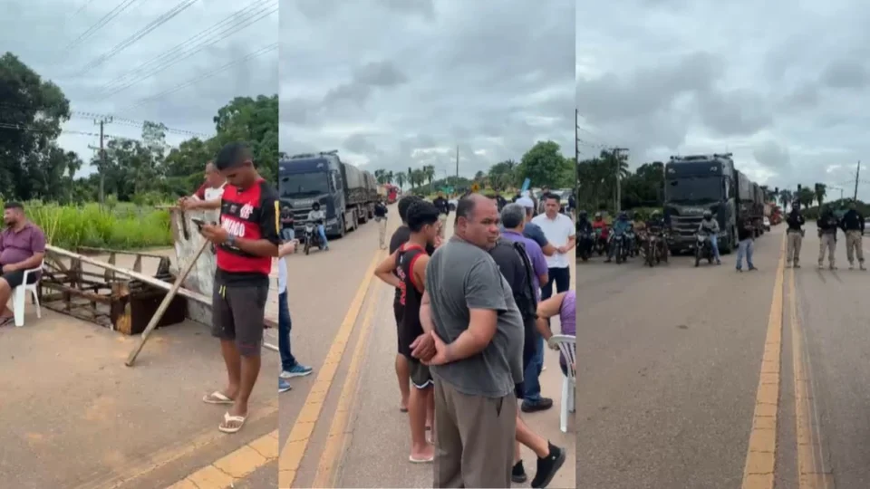 Moradores fecham BR-364 em protesto por melhorias em bairro de Rio Branco