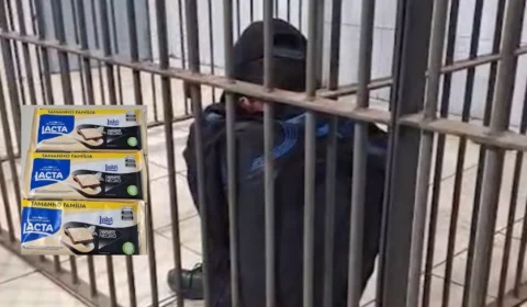 VÍDEO: Homem é preso após furtar barras de chocolate em supermercado na zona Sul de Porto Velho