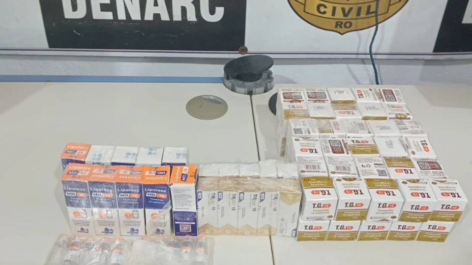 Denarc apreende 240 ampolas de emagrecedores durante operação na região central de Porto Velho