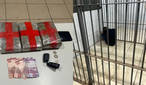 VÍDEO: Jovem é preso com três quilos de drogas após perseguição na zona Sul de Porto Velho