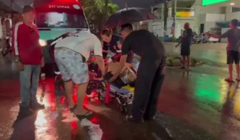 VÍDEO: Acidente entre moto e carro deixa jovem em estado grave na Avenida Rio de Janeiro em Porto Velho