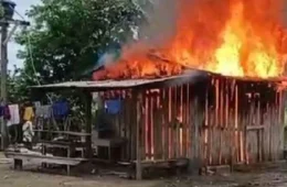 VÍDEO: Homem morre carbonizado após incêndio em residência na zona rural de Candeias do Jamari