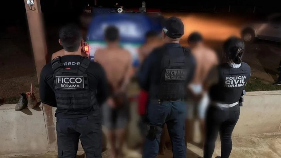 Quatro suspeitos do Comando Vermelho são detidos em Rorainópolis