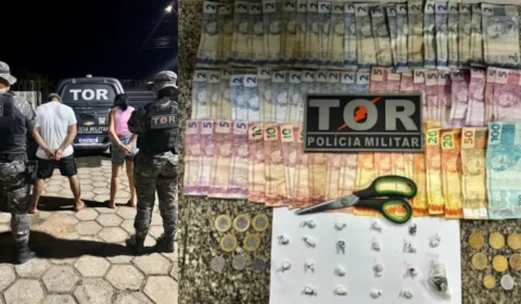 Polícia flagra mulher e adolescente com drogas no bairro 13 de Setembro