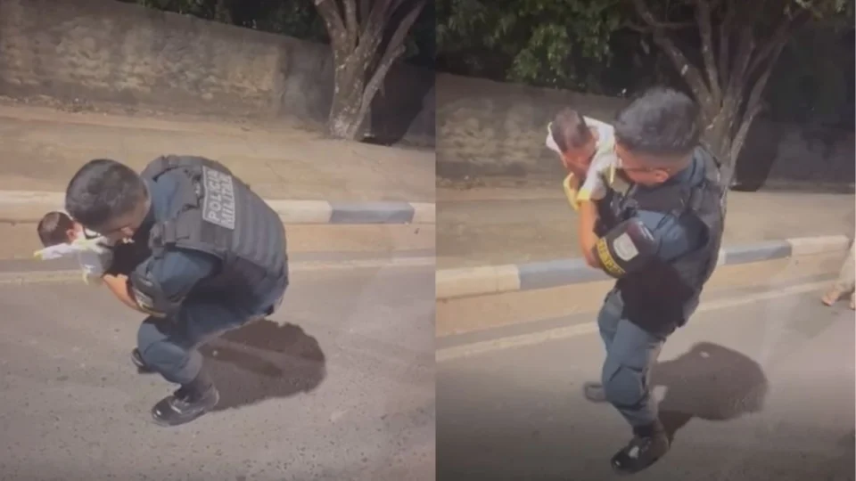 VÍDEO: Policial salva bebê engasgado com leite materno