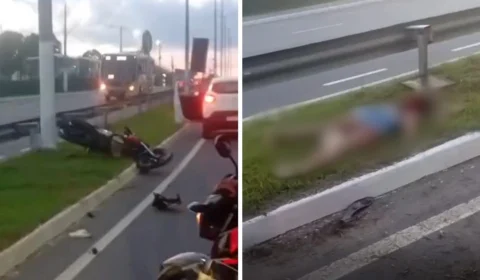 Vídeo mostra casal morto após colisão violenta na zona oeste de Manaus