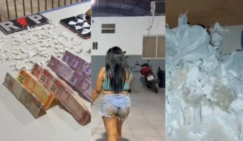 VÍDEO: Mulher é presa por tráfico de drogas em ponto conhecido como Boca da Bia na zona Leste