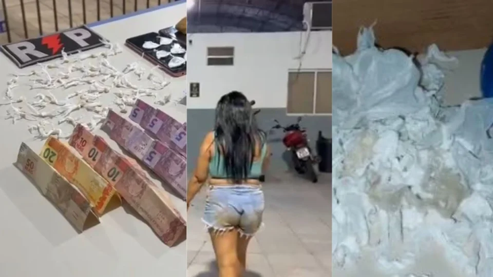 VÍDEO: Mulher é presa por tráfico de drogas em ponto conhecido como Boca da Bia na zona Leste