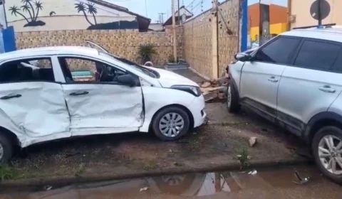 VÍDEO: Acidente com capotamento deixa três feridos na zona Sul de Porto Velho