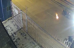 VÍDEO: Criminosos tentam incendiar empresa de internet com coquetéis molotov no Centro de Porto Velho