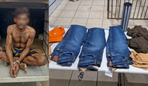 VÍDEO: Jovem é detido após furtar roupas de comércio no Centro de Porto Velho