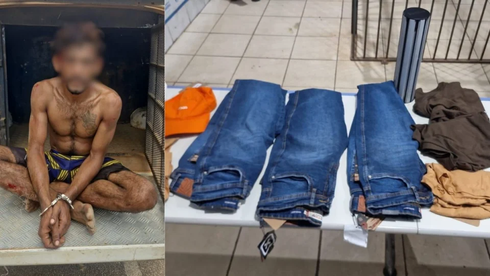 VÍDEO: Jovem é detido após furtar roupas de comércio no Centro de Porto Velho