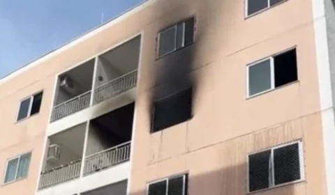 VÍDEO: Incêndio em apartamento assusta moradores e mobiliza Corpo de Bombeiros no bairro Igarapé em Porto Velho