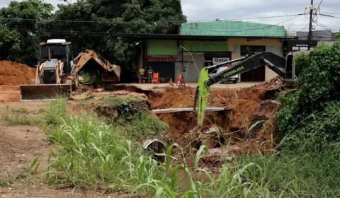 VÍDEO: Trecho da Avenida Calama é interditado para obras de drenagem na zona Norte de Porto Velho