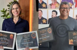 Apresentadora e cinegrafista da TV Norte Acre são destaques em ‘Prêmio Cinco Estrelas 2025’