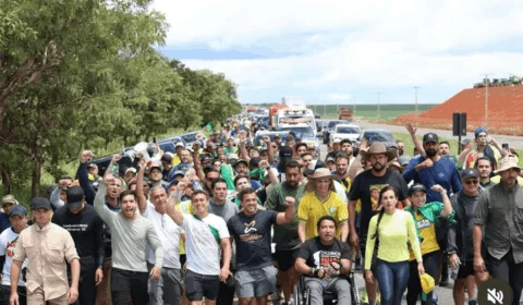 Segurança do DF monta esquema para a chegada da caminhada de Nikolas Ferreira em Brasília