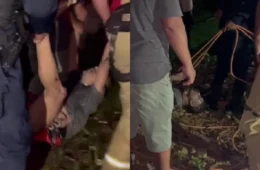 VÍDEO: Homem é resgatado pelos Bombeiros após cair em ribanceira na zona Sul de Porto Velho