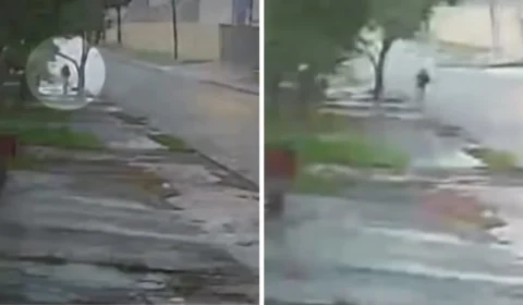Vídeo mostra jovem sendo atingida por tornado no Paraná