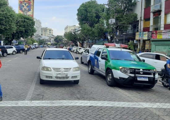 Crédito: Reprodução / André Meirelles - Portal Norte - Avenida Eduardo Ribeiro no Centro de Manaus