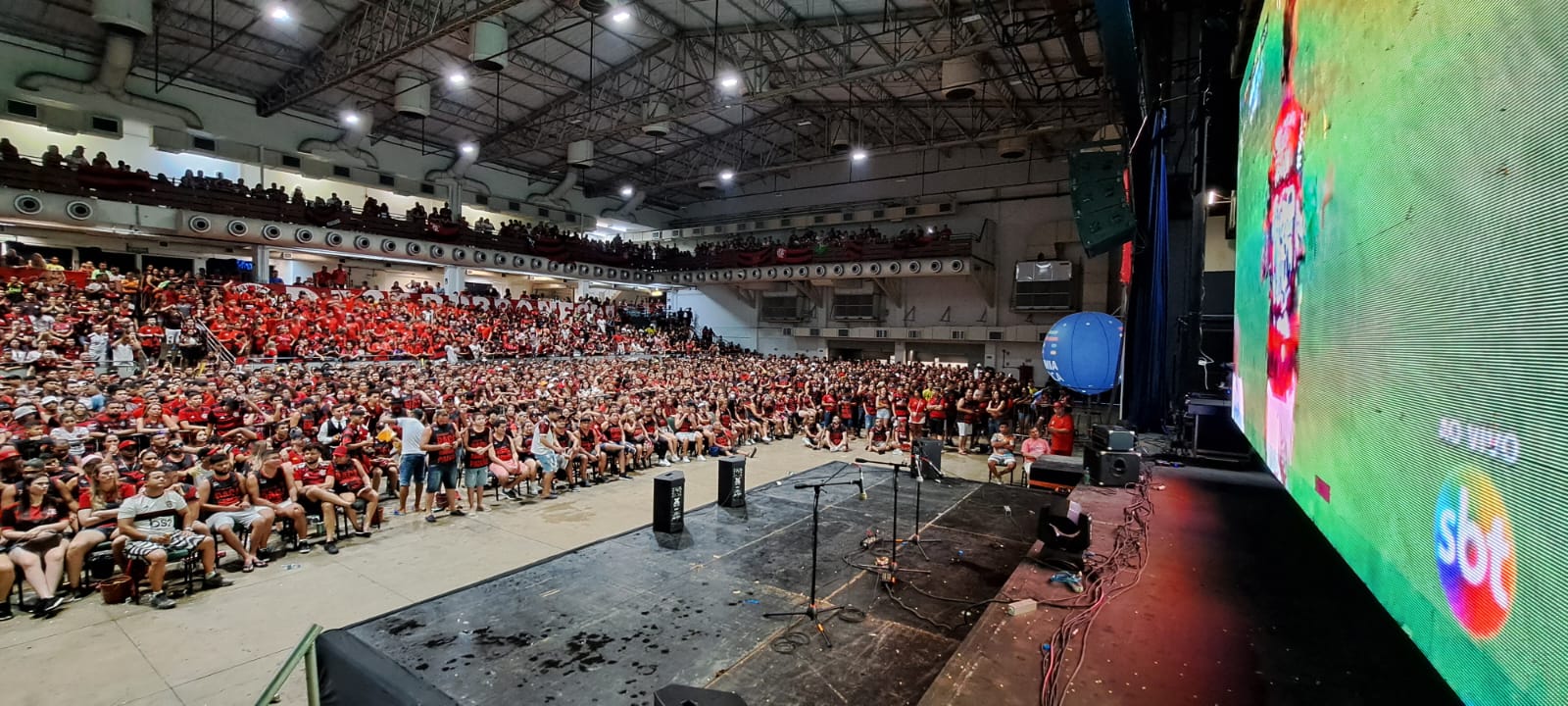 Pelo menos 10 mil pessoas estiveram aumentando a audiência da TV Norte no Fla Fan Fest - Foto: Divulgação/GNC