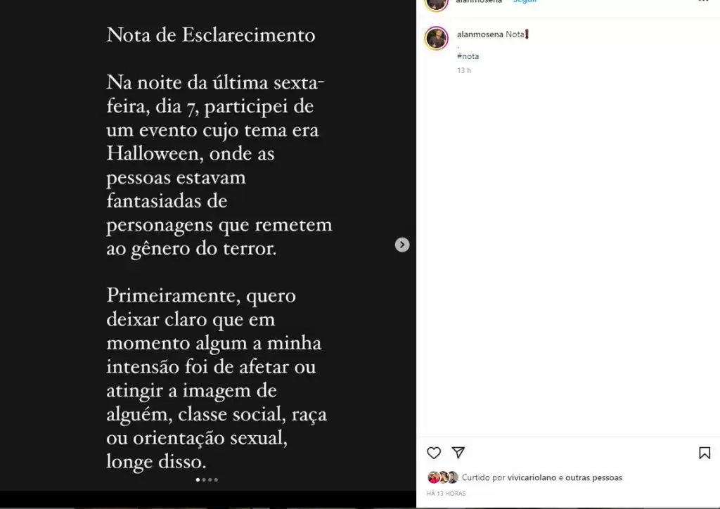 Empresário é criticado na web após se fantasiar de serial killer