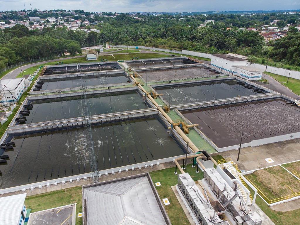 Estações de tratamento de água e esgoto em Manaus - Foto: Divulgação/ Águas de Manaus