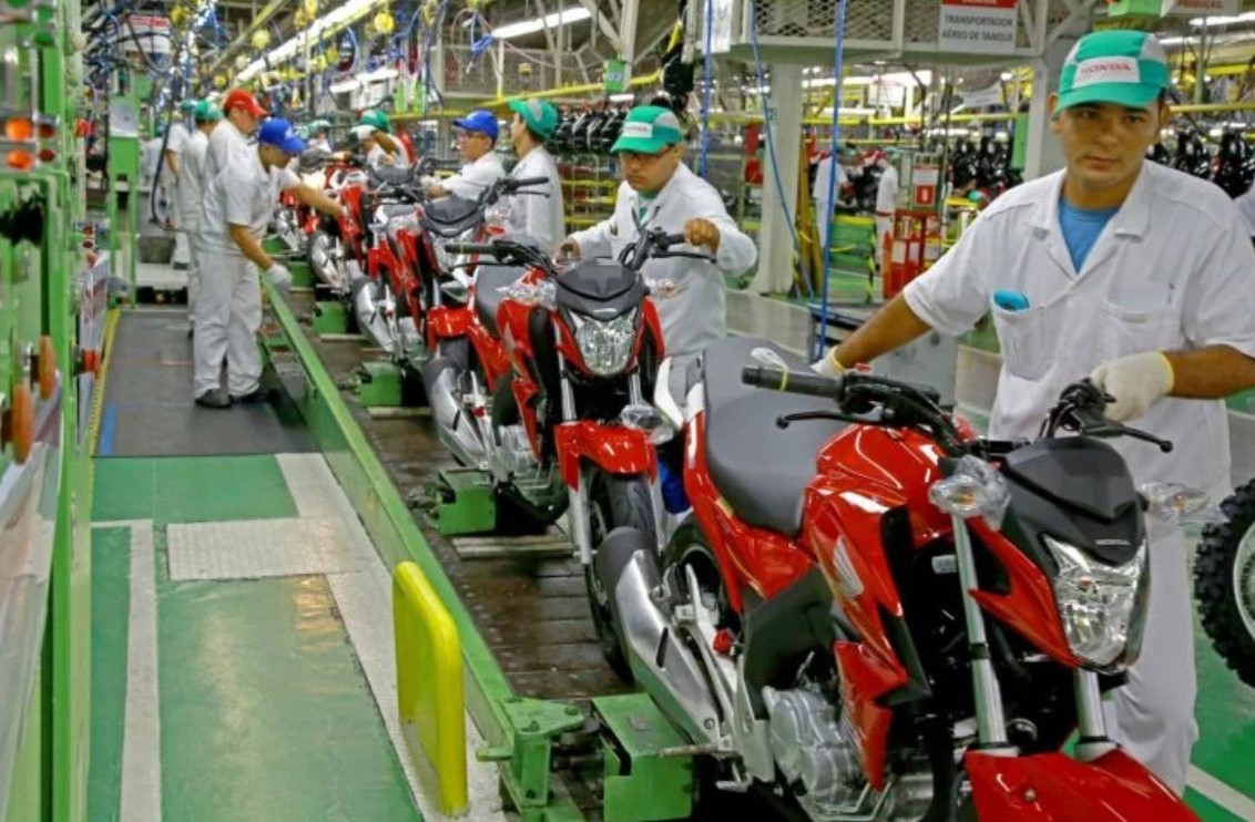 Levantamento sobre produção de motocicletas é feito mensalmente pela Abraciclo - Foto: Divulgação/Honda