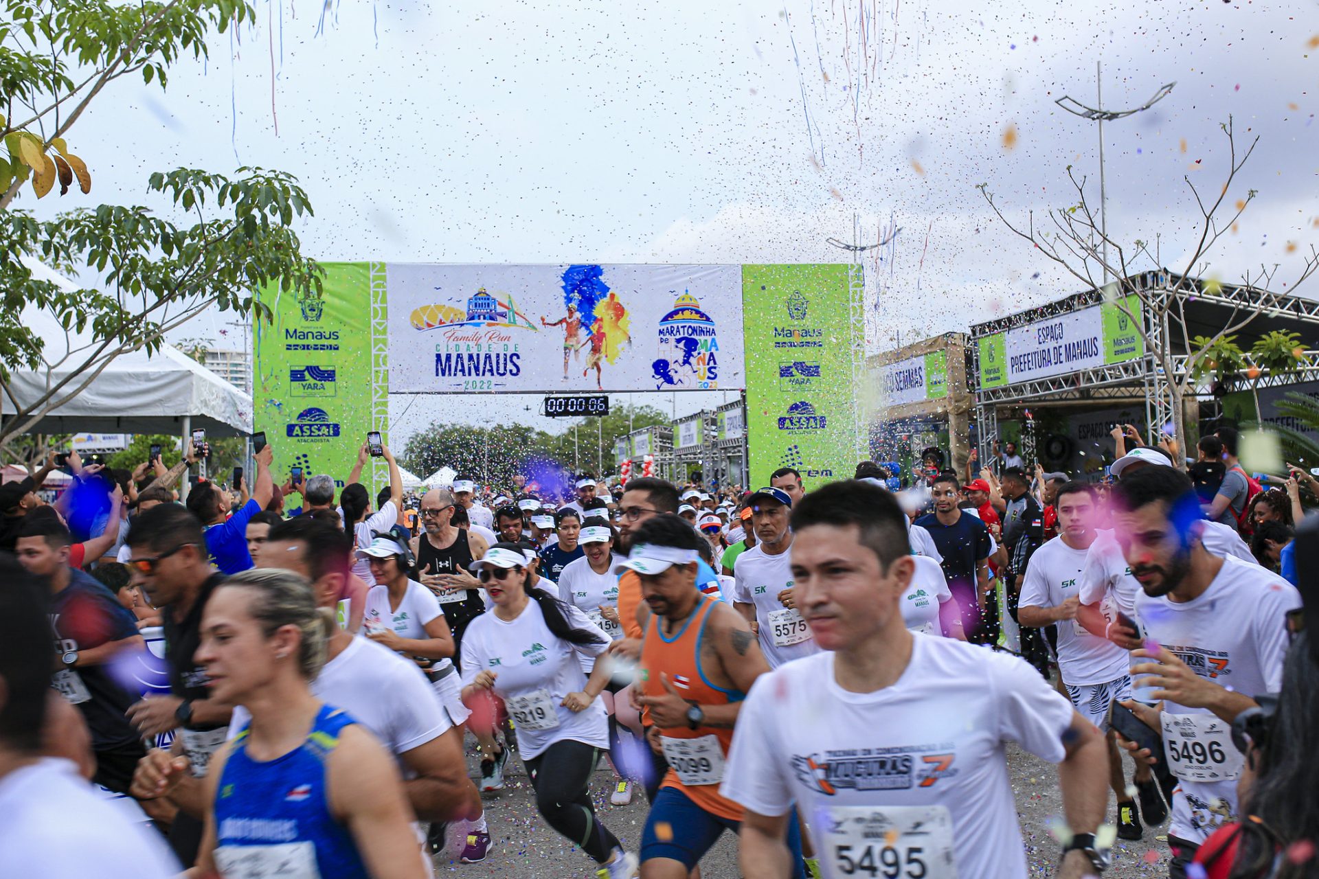 Maratona Internacional de Manaus ocorre no complexo turístico Ponta Negra - Foto: Dhyeizo Lemos/Semcom