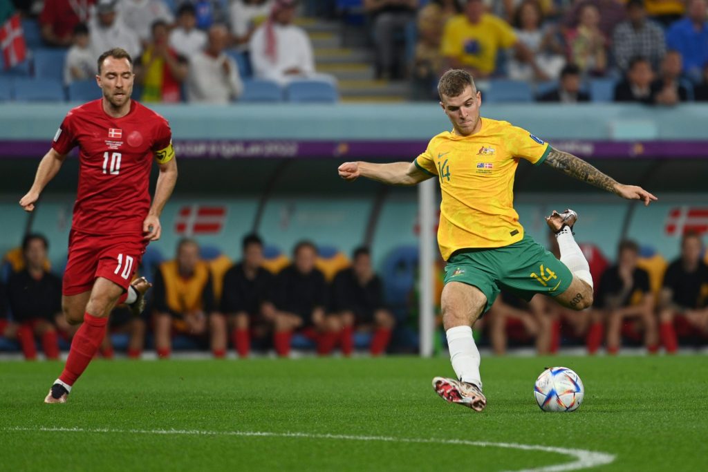 Austrália R. McGree Da Austrália durante partida contra Dinamarca - Foto: Richard Callis/ Foto Arena/ Estadão Conteúdo