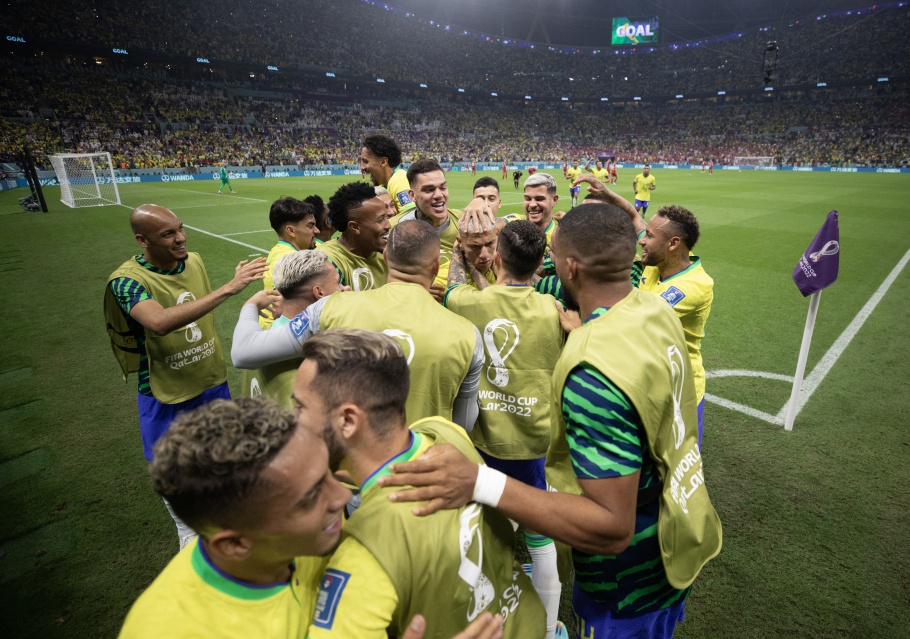 Brasil x Sérvia pelo primeiro jogo da fase de grupos da Copa do Mundo Catar 2022 -Foto:Lucas Figueiredo/CBF