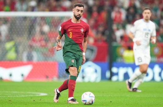 Bruno Fernandes foi o cara do jogo marcando os dois gols portugueses - Bagu Blanco/Estadão Conteúdo