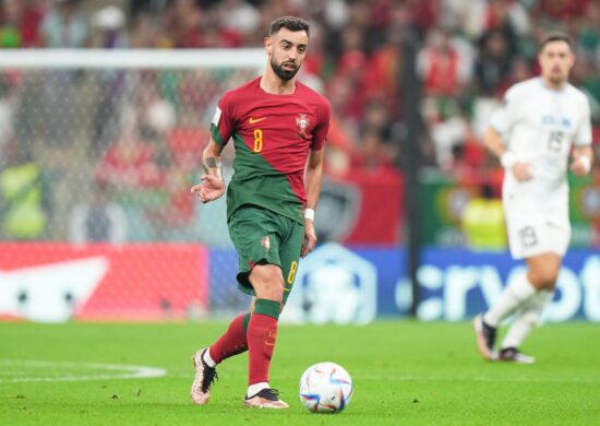 Bruno Fernandes foi o cara do jogo marcando os dois gols portugueses - Bagu Blanco/Estadão Conteúdo