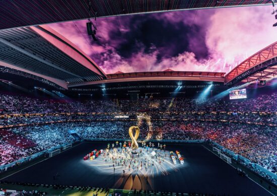 Catar fez uma bela cerimônia de abertura da Copa - Foto: Marcelo Machado de Melo/Foto Arena/Estadão Conteúdo