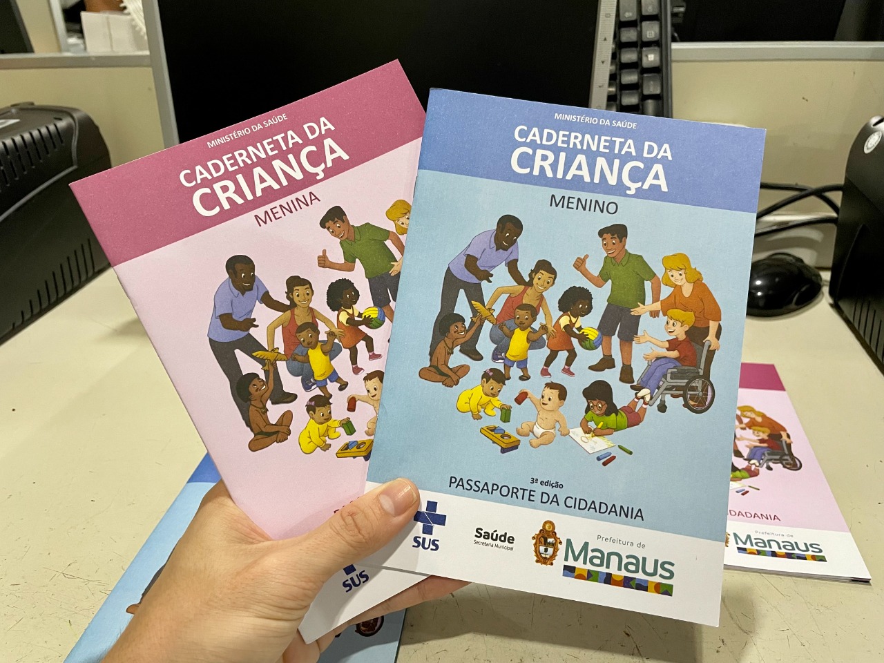Ministério da Saúde autorizou os municípios a reproduzirem a versão reduzida da Caderneta da Criança - Foto: Divulgação/Semsa