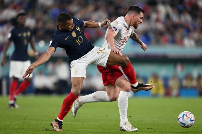França venceu Dinamarca com dois gols de Mbappé - Foto: Richard Callis/Estadão Conteúdo