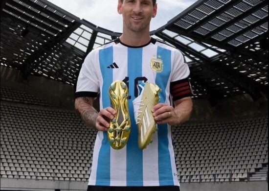 Lionel Messi usará chuteiras douradas - Foto: Divulgação/Argentina