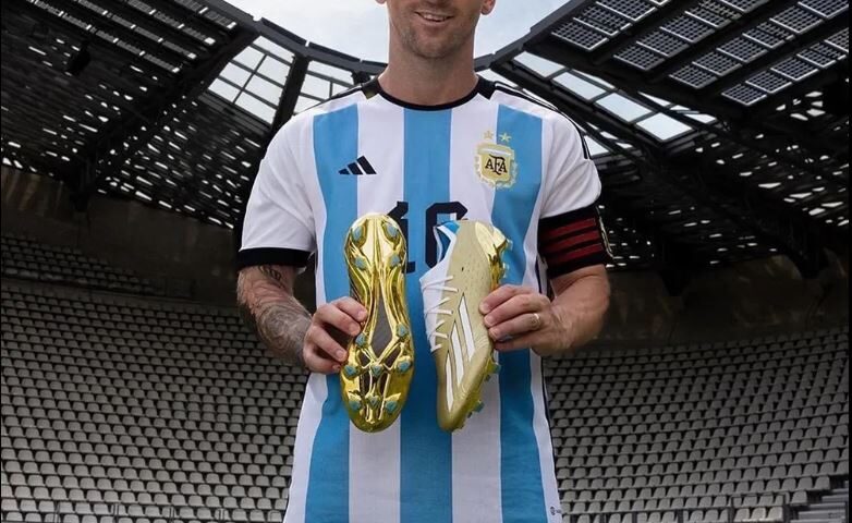 Lionel Messi usará chuteiras douradas - Foto: Divulgação/Argentina