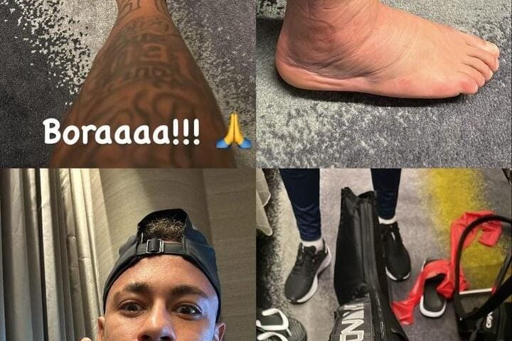 Neymar segue processo de recuperação da lesão que sofreu na estreia da Copa - Foto: Reprodução/Instagram