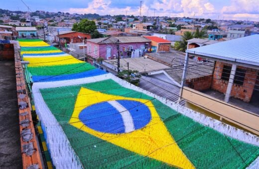 Ruas de Manaus decoradas para a Copa do Mundo Fifa 2022 - Foto: João Viana / Semcom