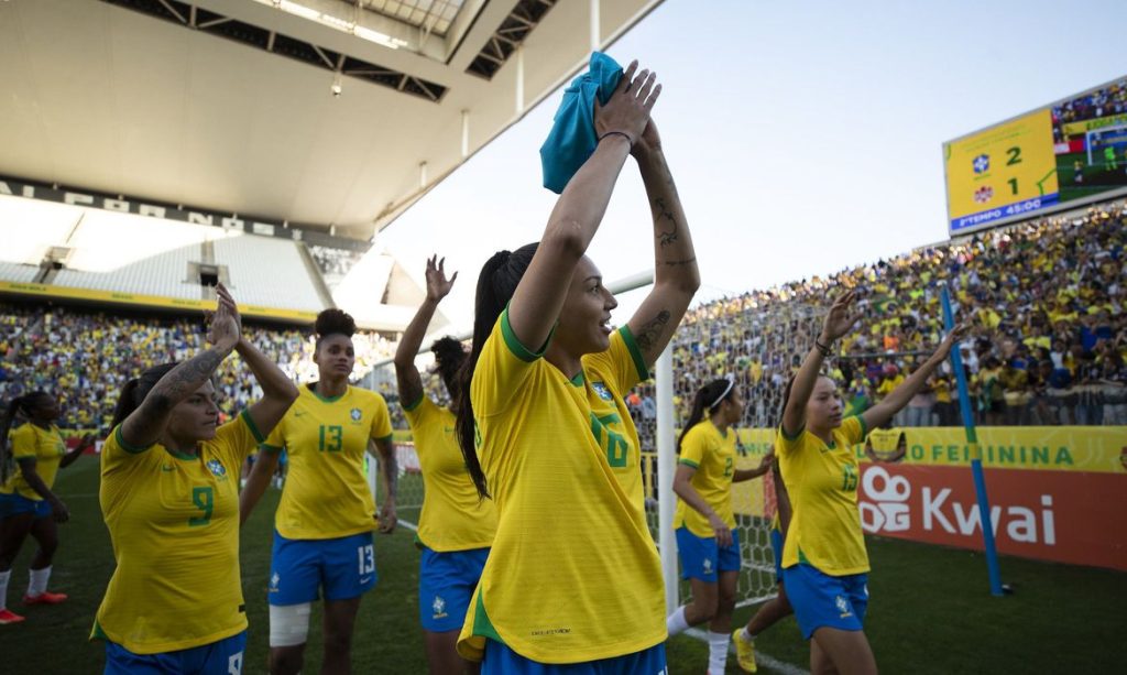 Meninas do Brasil foram campeãs da Copa América - Foto: Lucas Figueiredo/CBF