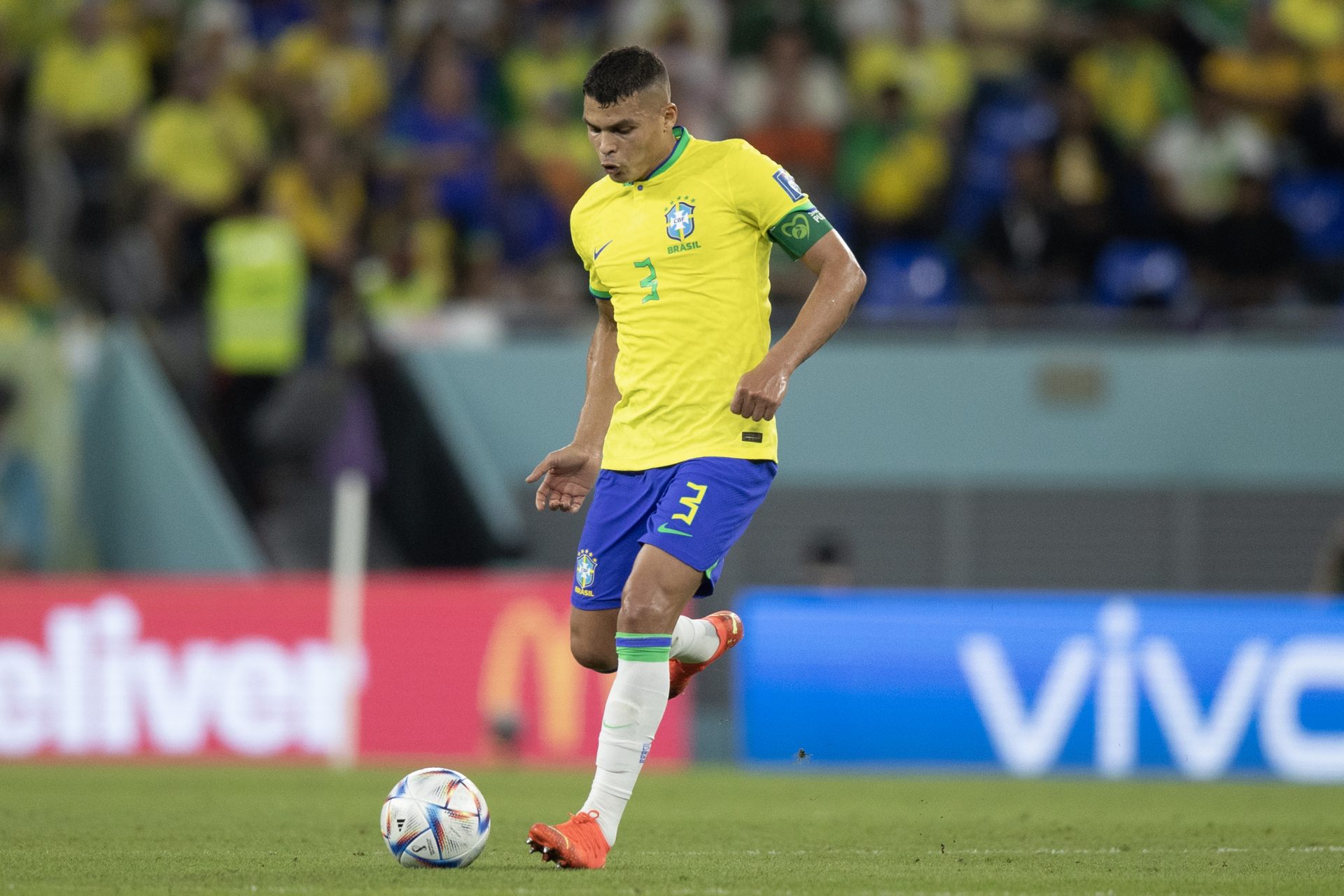 Thiago Silva, zagueiro da Seleção - Foto: Lucas Figueiredo/CBF