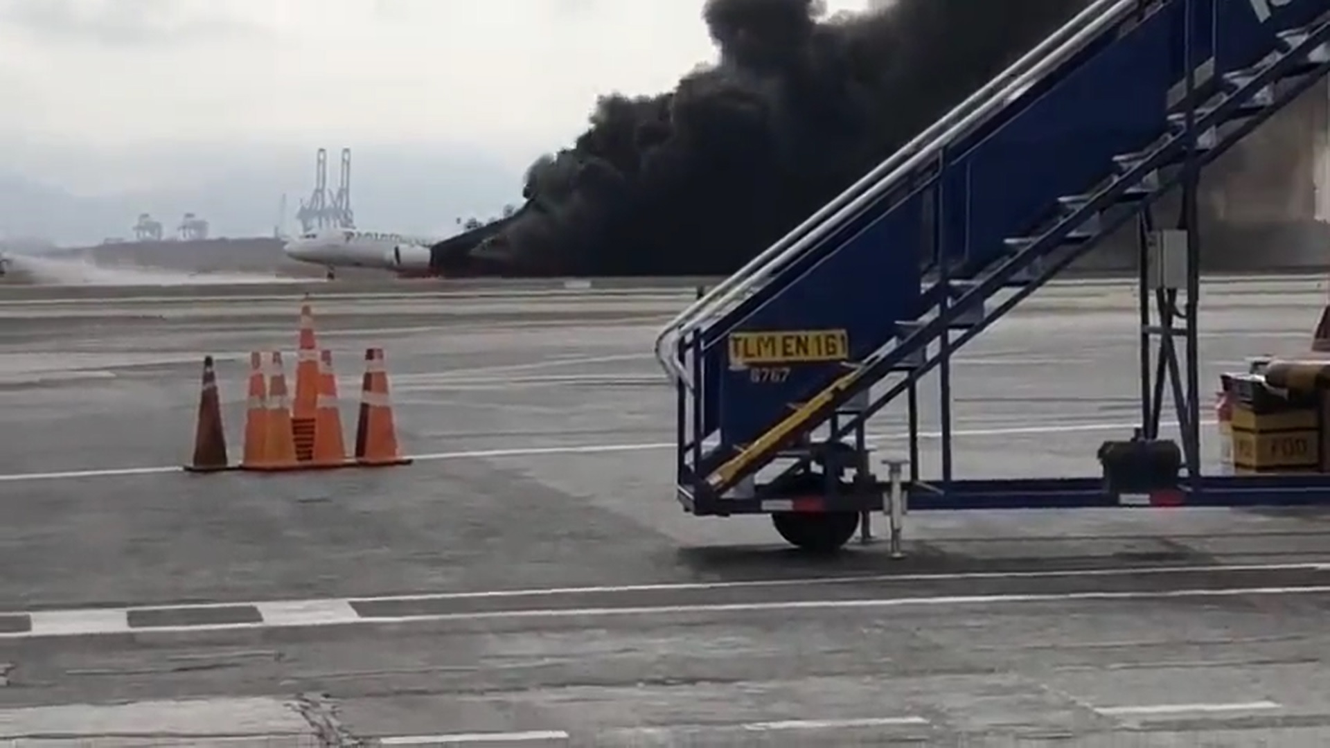 Acidente com avião não teve mortos - Foto: reprodução/Twitter