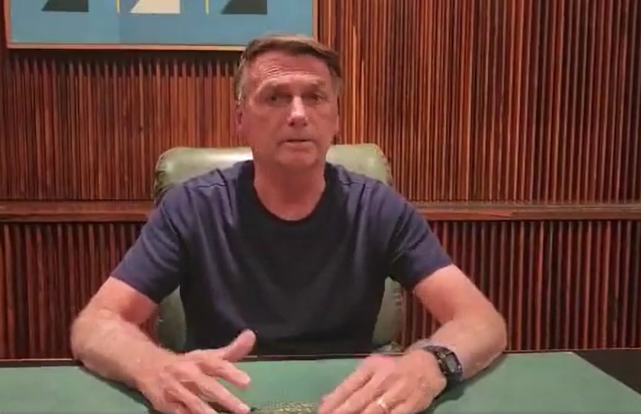 Bolsonaro grava vídeo e pede liberação das rodovias nesta quarta (2) - Foto: Reprodução/Redes Sociais/Facebook Jair Bolsonaro