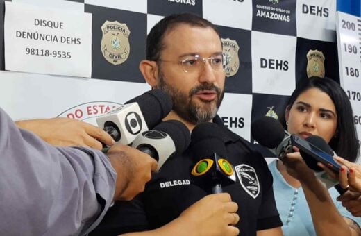 Delegado Danniel Antony fala sobre homem preso - Foto: Divulgação/PC-AM