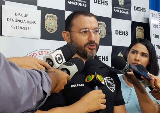 Delegado Danniel Antony fala sobre homem preso - Foto: Divulgação/PC-AM