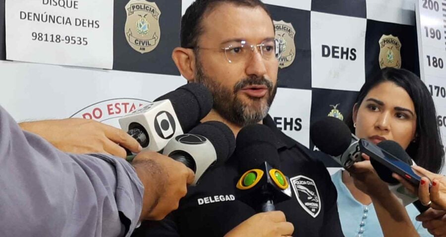 Delegado Danniel Antony fala sobre homem preso - Foto: Divulgação/PC-AM