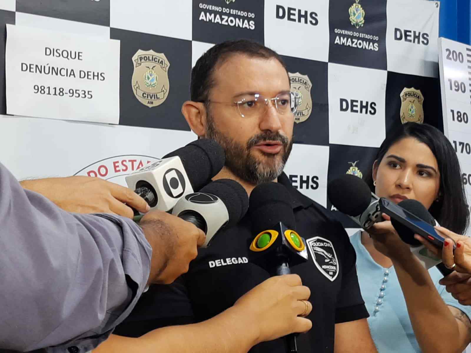 Delegado Danniel Antony fala sobre homem preso - Foto: Divulgação/PC-AM