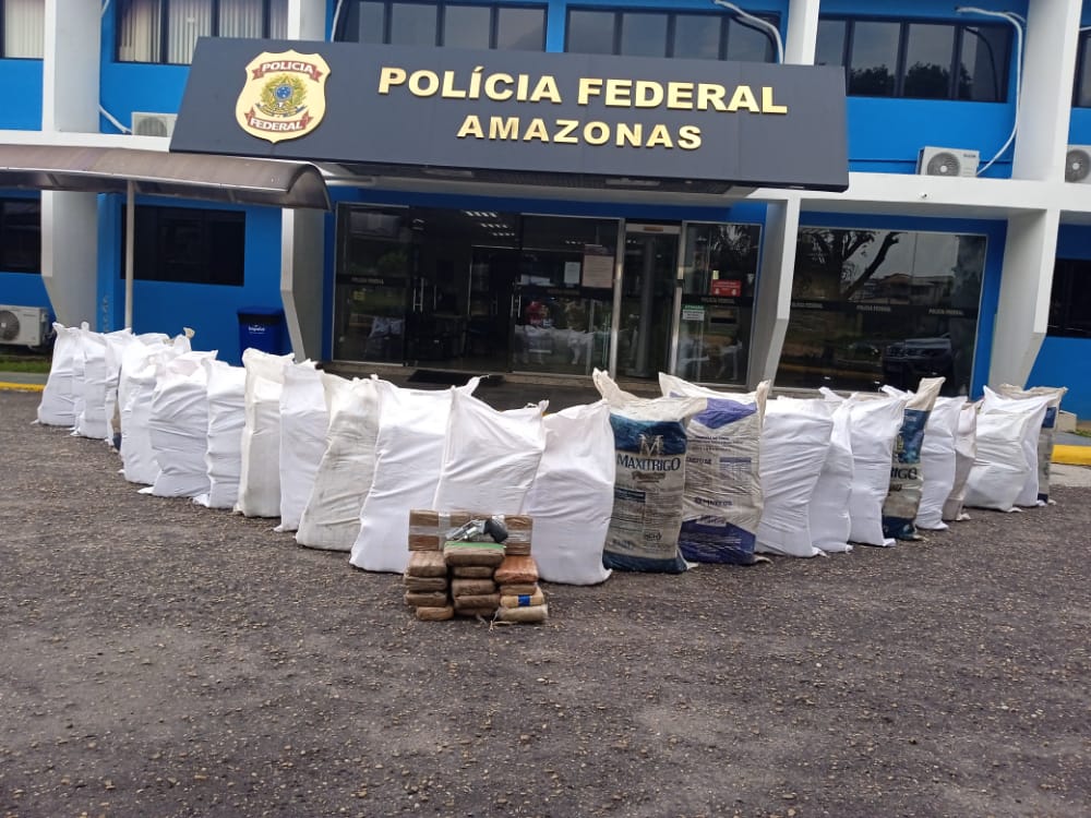Drogas foram trazidas para Manaus para incineração - Foto: Divulgação/PF
