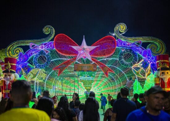 Espaço instagramável de Natal teve piscas arrancados, segundo a gestão municipal - Foto: Antonio Pereira/Semcom