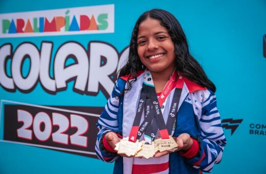 Estudante indígena é ouro em três modalidades do atletismo - Foto: Drance Jézus/Seduc-AM